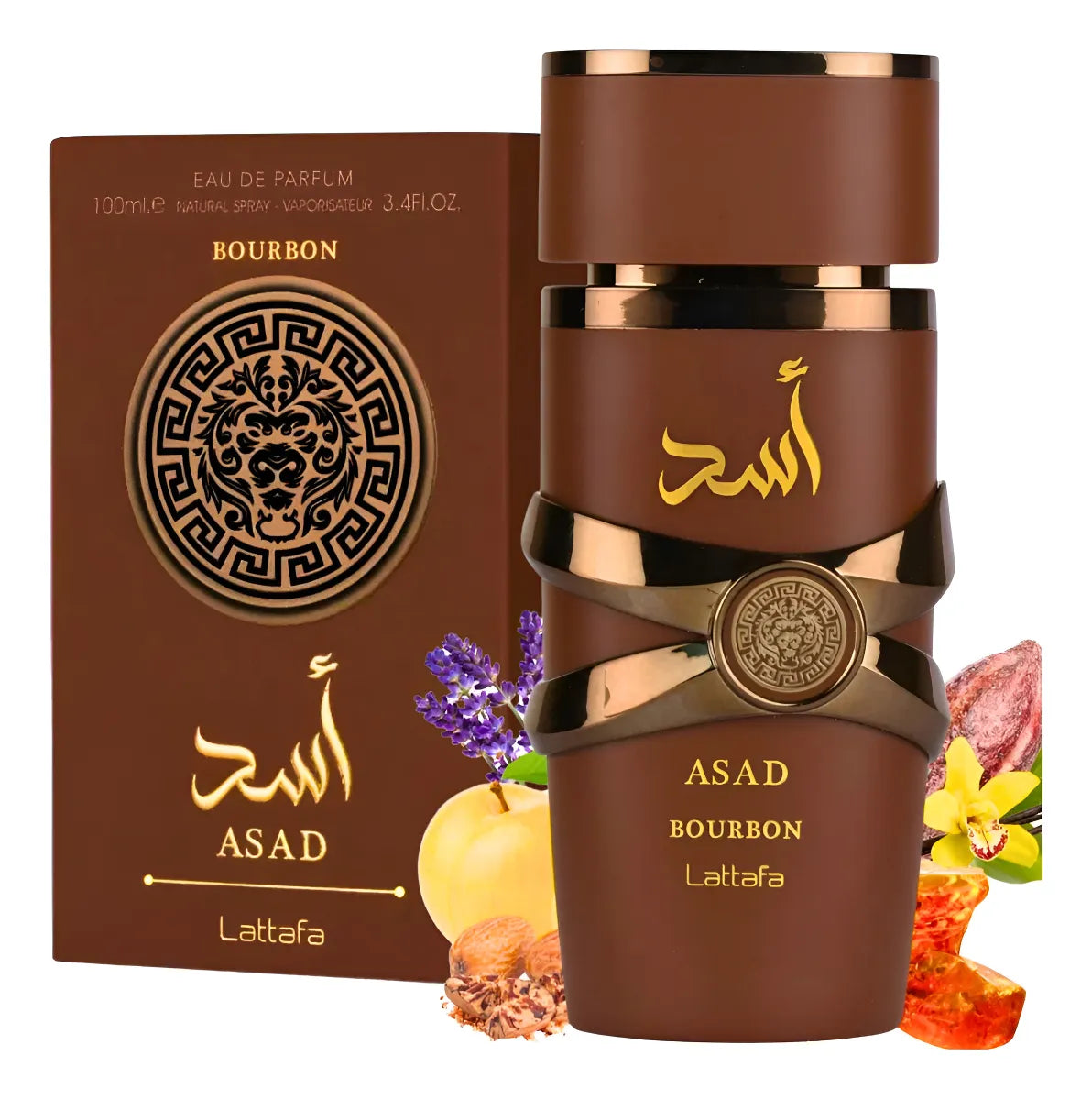 Kit 3 Perfumes Masculinos Lattafa Power: Asad Bourbon, Fakhar Black e Hawas Black
