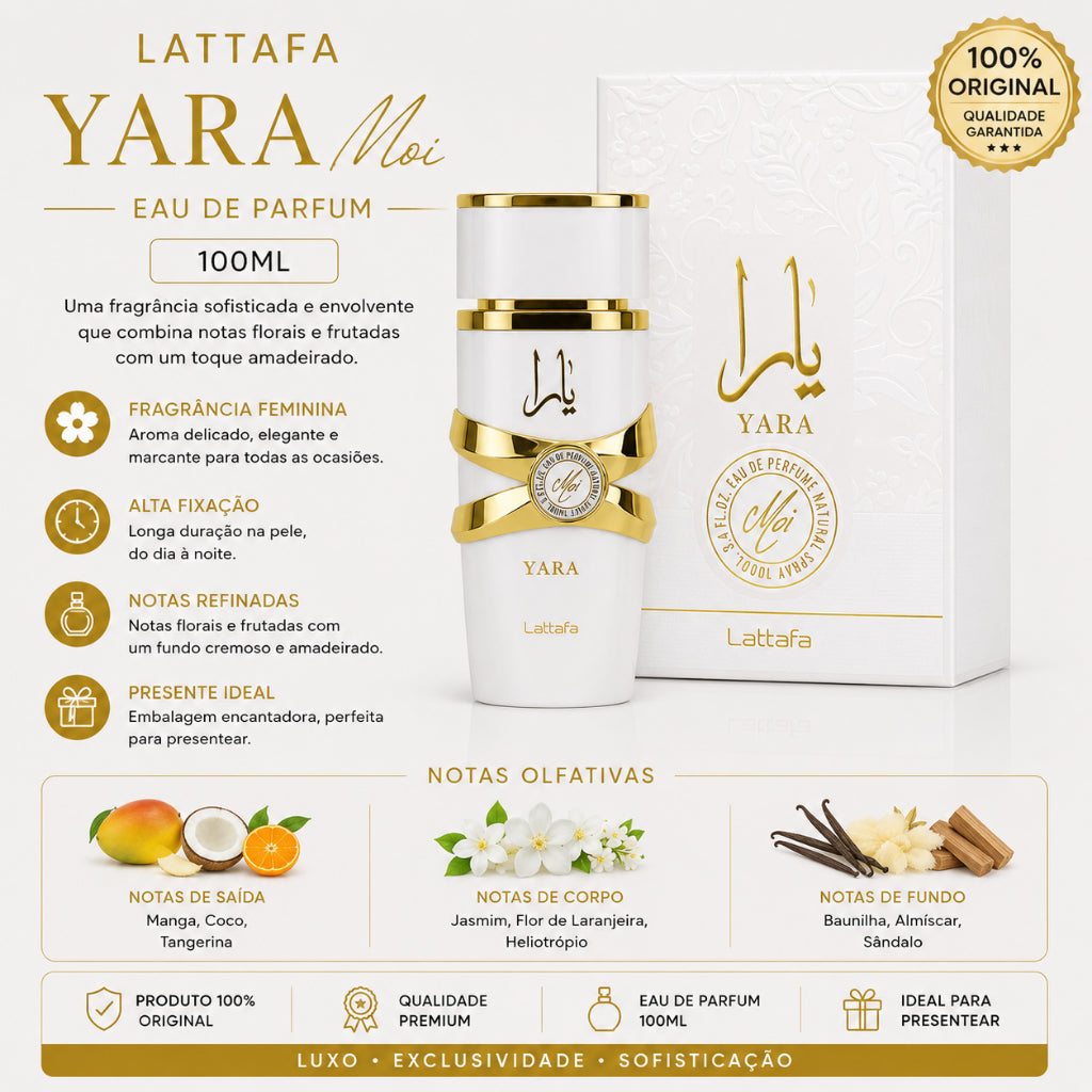 Kit 3: Lattafa Yara Elixir + Lattafa Yara Candy + Lattafa Yara Moi