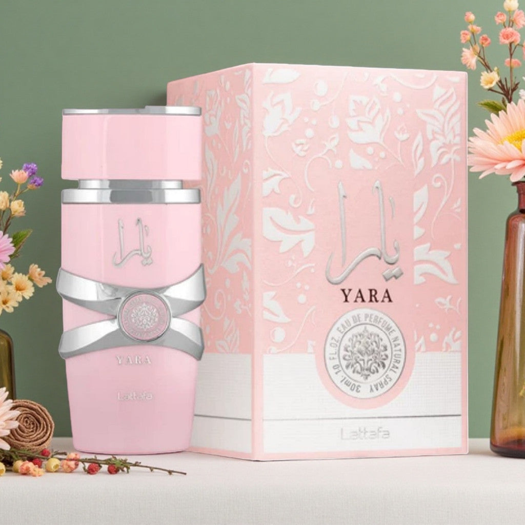 Perfume Lattafa YARA Rosa Eau de Parfum Importado de Dubai Perfume 100ml Perfume Feminino Primeira Linha
