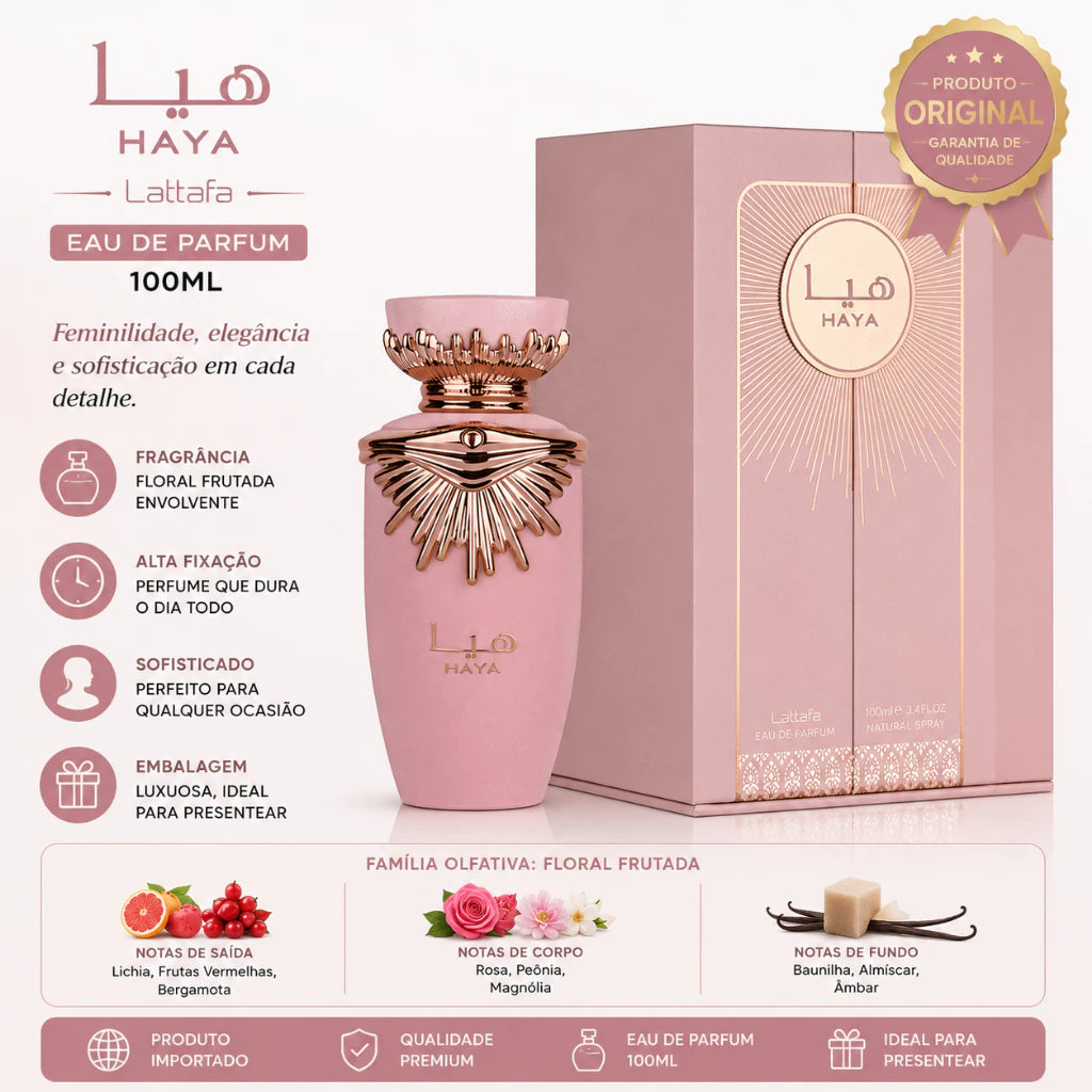 Lattafa Haya Rosa EDP 100ml