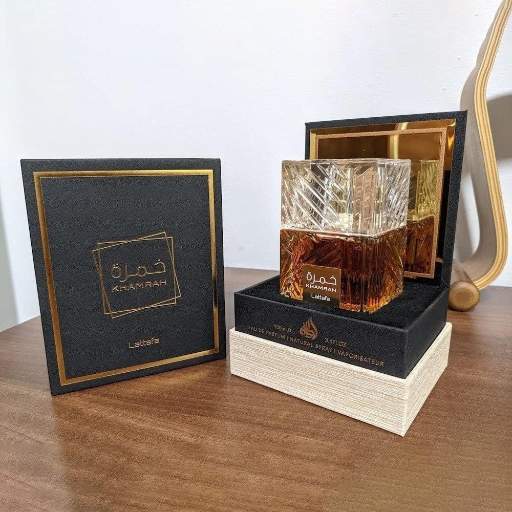 Kit 3: Lattafa Fakhar Rose + Lattafa Asad Bourbon + Lattafa Khamrah Black